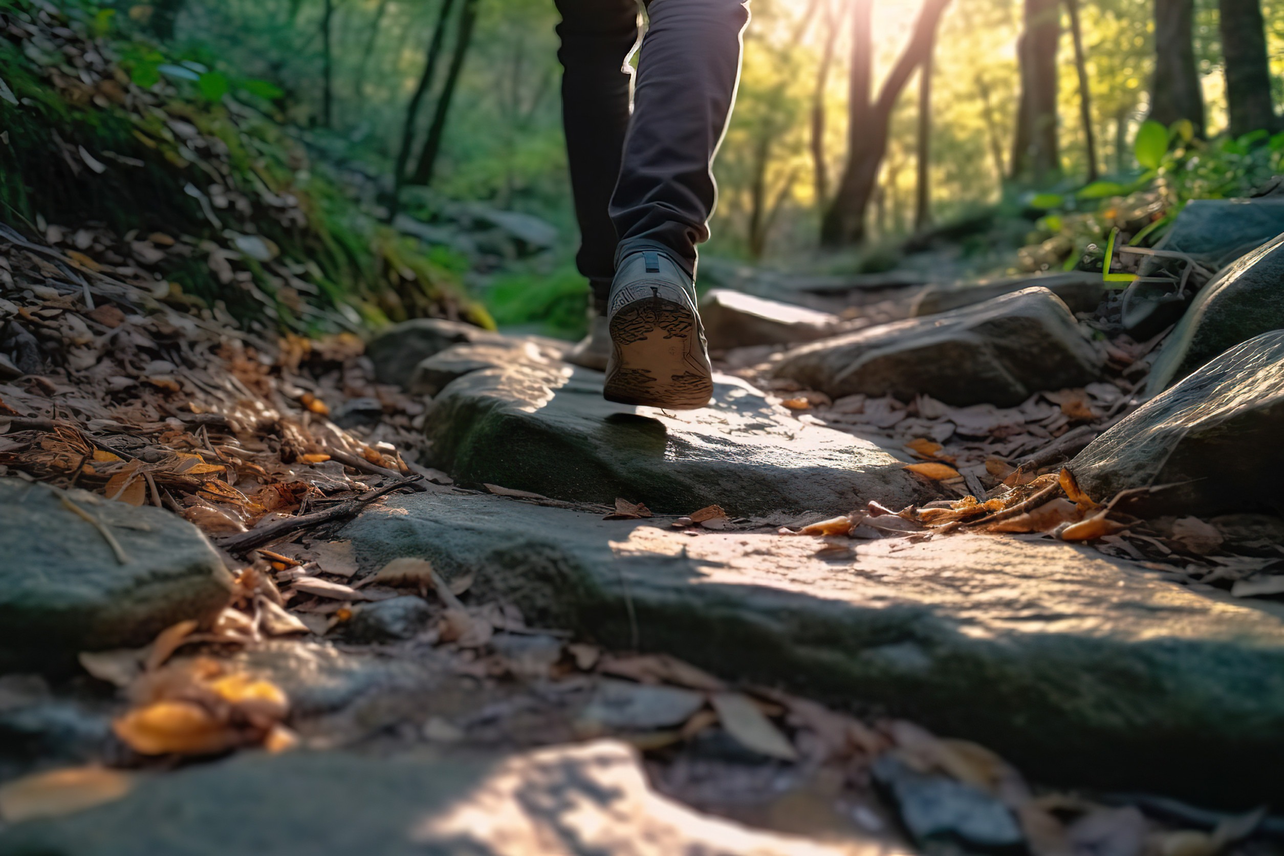 Nature's Path Exploring the Wilderness on a Serene Trail create